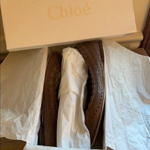 Chloe flat shoes new in box 39.5